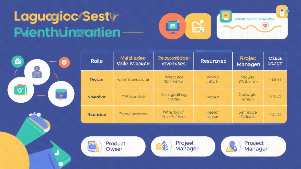 제품 소유자와 프로젝트 매니저의 역할 및 책임 비교 표 인포그래픽